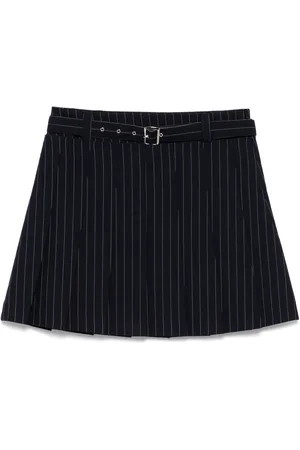 tout a coup Striped pleated skirt
