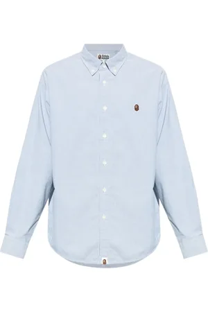 A Bathing Ape Logo-embroidered shirt