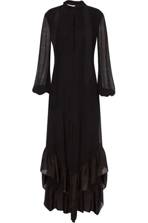 Serafini Ruffle-detail maxi dress