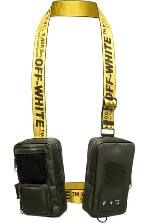 OFF-WHITE Double-pouch Industrial-strap bag