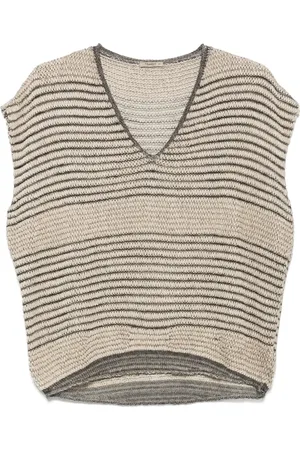 TRANSIT Striped knitted top