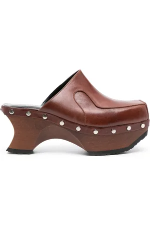 ECKHAUS LATTA 75mm sculpted heel mules