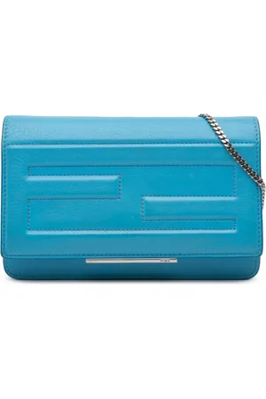 Fendi 2010-2024 Vitello Flamingo Tube Wallet on Chain crossbody bag