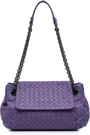 Bottega Veneta 2012-2024 Small Madras Goatskin Intrecciato shoulder bag