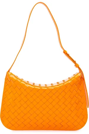 Bottega Veneta 2021-2024 Brushed Calfskin Intrecciato Cradle Fold Over shoulder bag