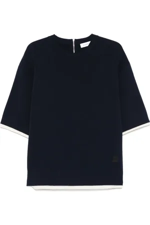 Lanvin Contrasting-trim T-shirt