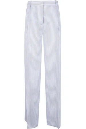 SEMICOUTURE Linen straight-leg trousers