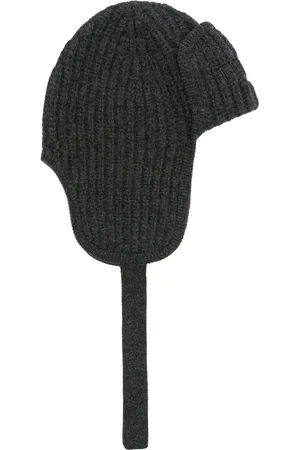 Fendi Logo-embroidered virgin-wool beanie