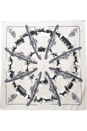 Hermès 1951 Paris qui Roule scarf