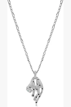 Nialaya Panther-pendant necklace