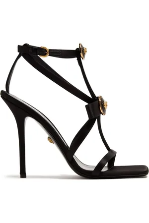 VERSACE Gianni Ribbon 110mm satin sandals