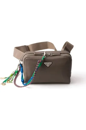 Prada Trick-embellished leather shoulder bag