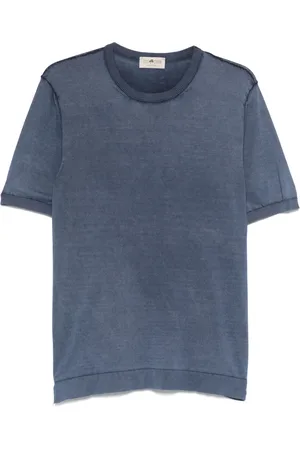 IRISH CRONE Fine-knit T-shirt