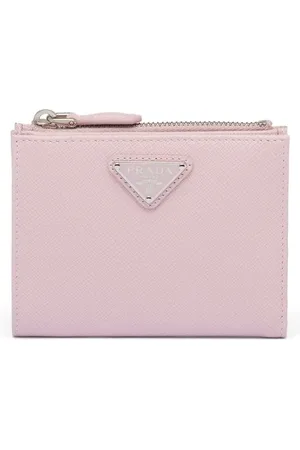 Prada Triangle-logo Saffiano leather wallet