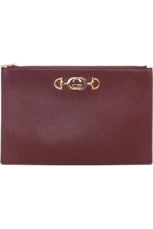 Gucci 2016-2024 Leather Zumi Zip Pouch clutch bag