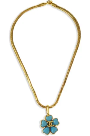 CHANEL 1997 Flower Stone necklace
