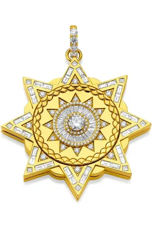 BUDDHA MAMA 20kt yellow Sundial locket