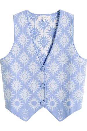 Chinti & Parker Patterned-jacquard waistcoat