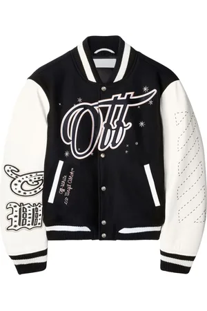 OFF-WHITE Wo Bling Stars varsity jacket