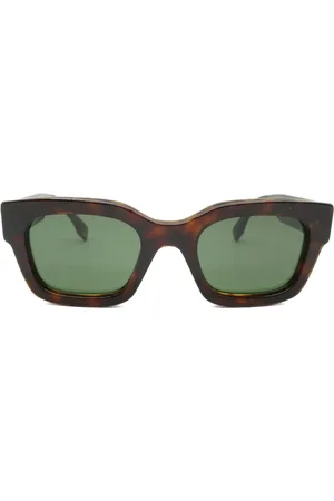 Fendi 2020s logo-embossed square sunglasses
