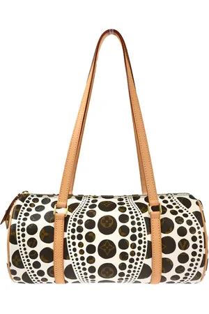 LOUIS VUITTON X Yayoi Kusama 2012 Pumpkin Dot Papillon 30 Handbag