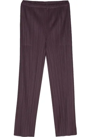 PLEATS PLEASE ISSEY MIYAKE January plissé straight-leg trousers