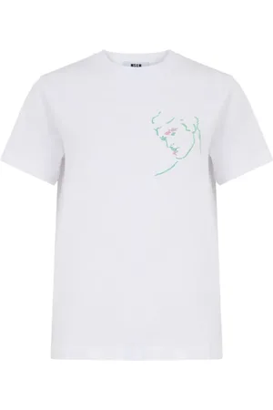 Msgm Embroidered T-shirt