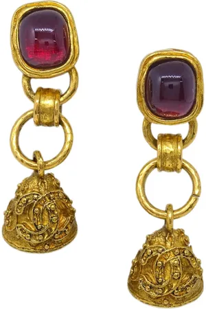 CHANEL 1994 bell-charm earrings