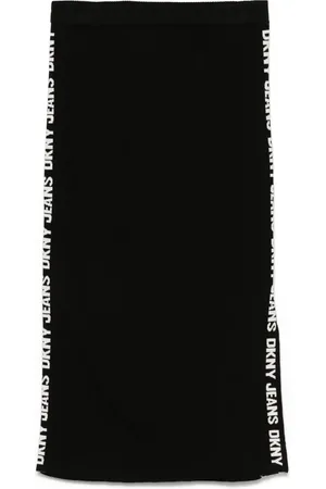 DKNY Fine-ribbed midi skirt