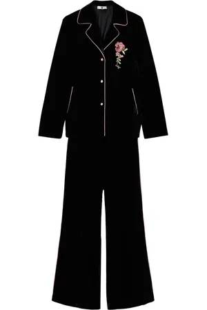 Twin-Set Mannish velvet pyjama set