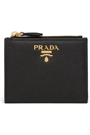 Prada Logo plaque wallet