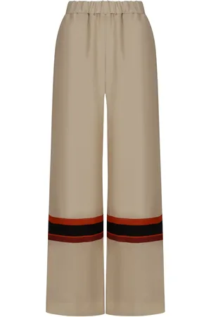 RAQUEL DINIZ Striped-detail trousers