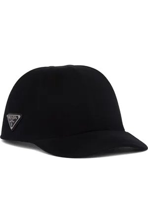 Prada Triangle-logo felt baseball cap