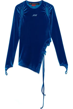 Andersson Bell Velvet cut-out top