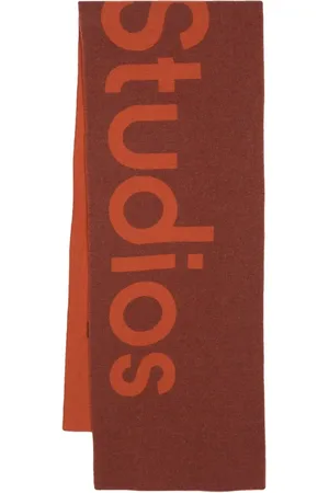 Acne Studios Logo-knit wool scarf
