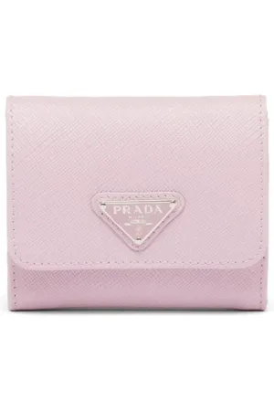 Prada Triangle-logo Saffiano leather wallet
