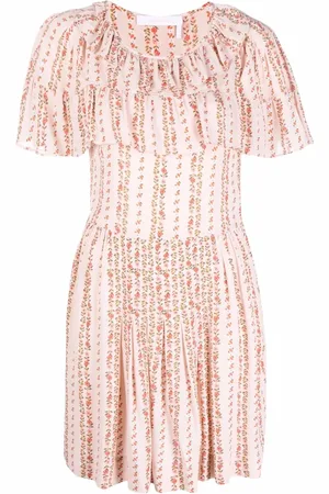 See by Chloé Floral-print cape-like mini dress