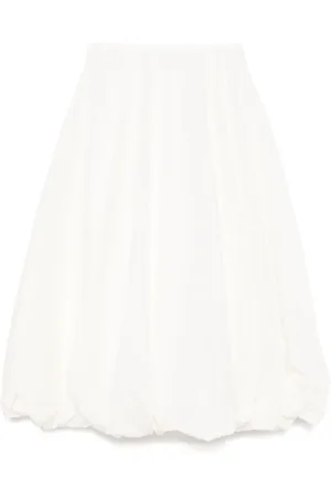 JNBY Pleated asymmetric-hem skirt
