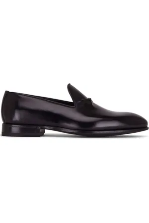 Bontoni Embossed-detail leather loafers