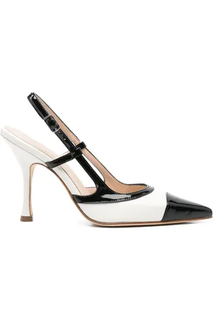 ANNA F. 100mm two-tone pumps