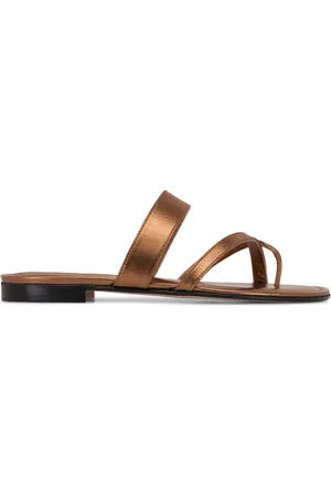 Manolo Blahnik Susa multi-strap metallic slides