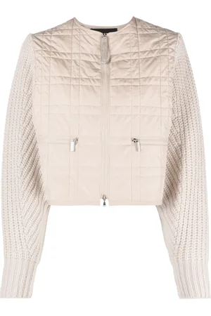 Fabiana Filippi Contrast-sleeve bomber jacket