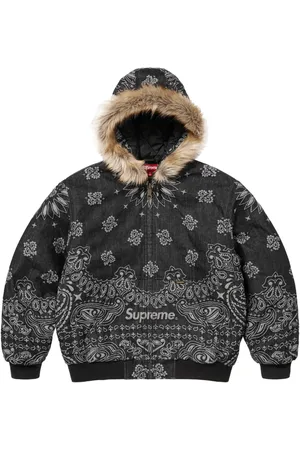 Supreme Bandana-jacquard denim jacket