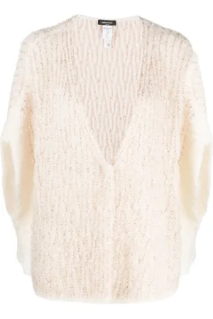 Fabiana Filippi Oversized sequin-embellished knitted cardigan