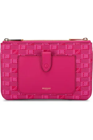 MOREAU Monogram leather crossbody bag