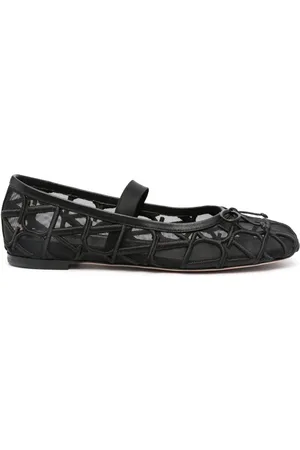 VALENTINO GARAVANI Toile Iconographe ballerina shoes
