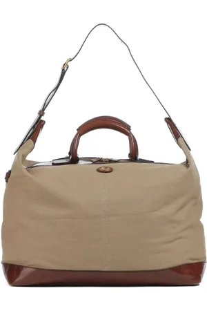 The Bridge Leather-trim canvas luggage bag
