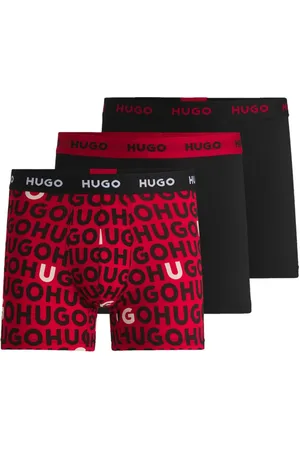 HUGO BOSS Logo-print boxers (pack of three)