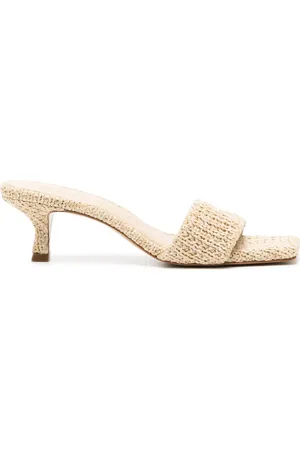 Cult Gaia Ada 50mm woven mules