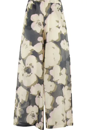 Roberto Collina Floral-print palazzo pants